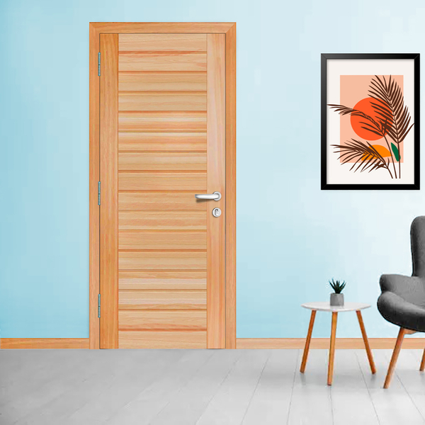 Folha de Porta Madeira Eucalipto de Giro ou Correr Direito|Esquerdo 210x90cm 396 Galon